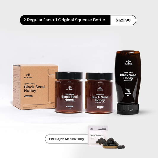ORIGINAL HONEY COMBO KIT (FREE AJWA MEDINA 200G)