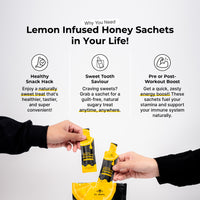Lemon Infused Honey Sachets
