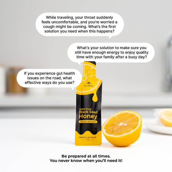 Lemon Infused Honey Sachets