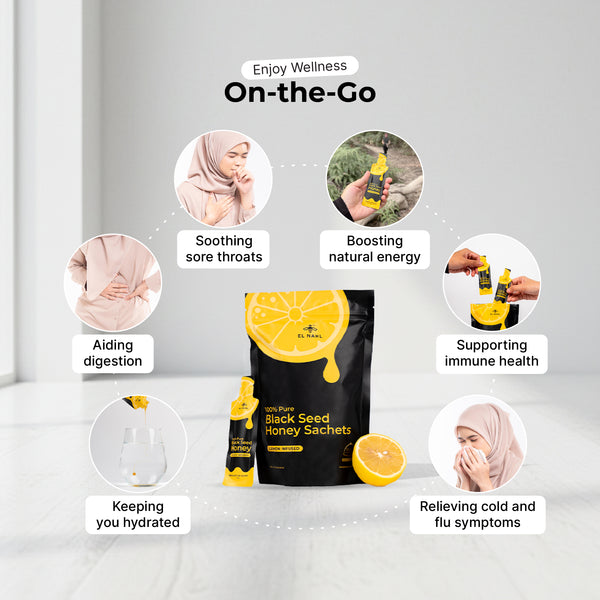 Lemon Infused Honey Sachets