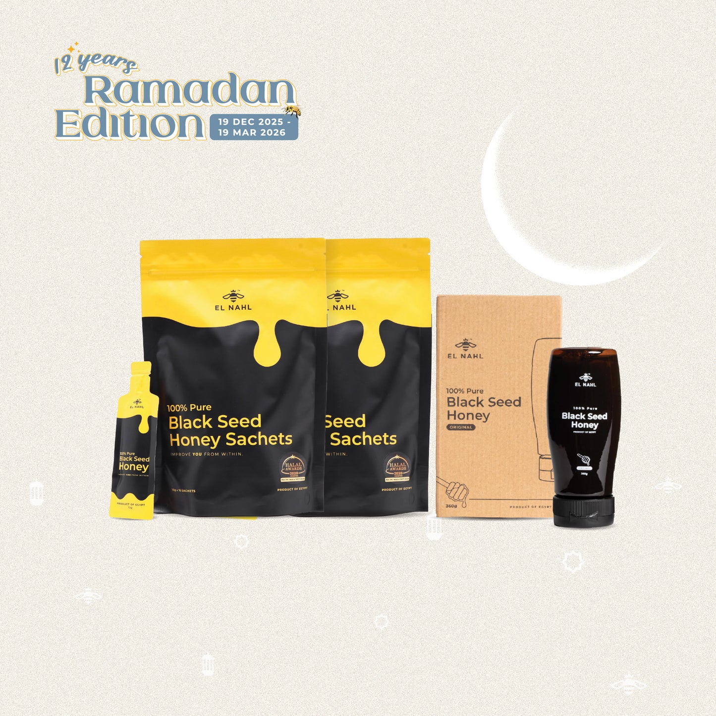 🌙 Twin Pack Original Honey Sachets & Original Squeeze Bottle